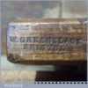 Antique W Greenslade Bristol No: 12 Beech Rounding Moulding Plane