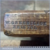 Antique W Greenslade Bristol No: 12 Beech Rounding Moulding Plane