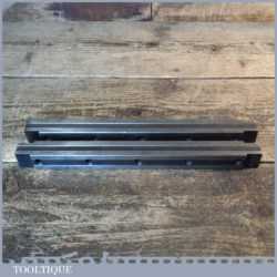 Vintage Pair 10” Engineer’s Parallel Cast Steel Vee Blocks - Good Condition