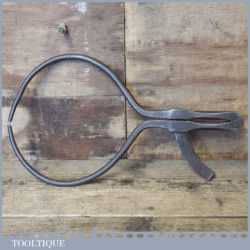 Scarce early 19th century blacksmiths 14” hand forged steel outside calipers