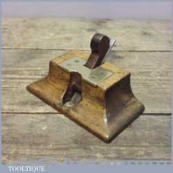 Vintage 5” Wide Miniature Old Mothers Tooth Router Plane