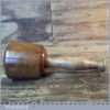 Handmade Wood Turned Old Lignum Mallet London Plane Handle Ebony Wedge