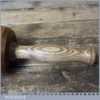 Handmade Wood Turned Old Lignum Mallet Ash Handle Lignum Wedge