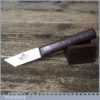 Vintage W. Marples Shoemaker’s Leatherworking Paring Knife Rosewood Handle