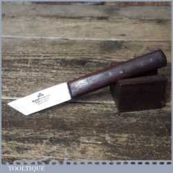 Vintage W. Marples Shoemaker’s Leatherworking Paring Knife Rosewood Handle