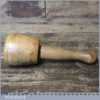 Handmade Wood Turned Old Lignum Mallet Ash Handle Boxwood Wedge