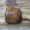 Handmade Wood Turned Old Lignum Mallet Ash Handle Lignum Wedge