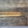 Vintage Rabone No: 1377 Boxwood Brass 24” Folding Ruler