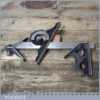 Vintage L.S.S. Co Starrett USA Steel Combination Square Protractor Centre Finder