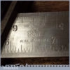 Vintage L.S.S. Co Starrett USA Steel Combination Square Protractor Centre Finder