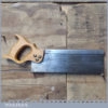 Vintage 12” Steel Back Tenon Saw 13 TPI - Sharpened Cross Cut