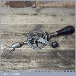 Rare Fray No: 103 Stanley Rule & Level USA Single Pinion Egg Beater Hand Drill