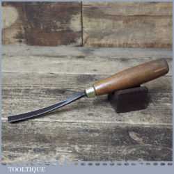 Vintage S.J. Addis 3/8” Curved Wood Carving V Parting Chisel - Sharpened Honed