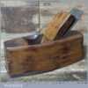 Vintage C Nurse Beechwood Smoothing Block Plane Cast Steel Sole Plate