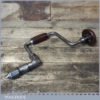 Vintage Carpenter’s Brace Rosewood Handles 10" Swing - Refurbished