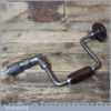 Vintage Carpenter’s Brace Rosewood Handles 10" Swing - Refurbished