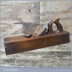 Vintage Carpenter’s 17” Skew Mouthed Beechwood Badger Plane - Lapped Flat