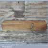 Vintage Carpenter’s 17” Skew Mouthed Beechwood Badger Plane - Lapped Flat