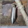 Vintage Nickel Plated Cast Steel Plumb Bob - Good Condition