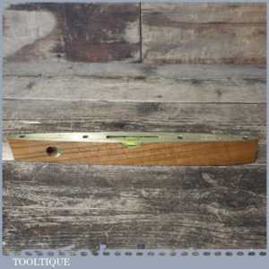 Vintage Rabone Chesterman No: 1626 Teak Brass 9” Boat Level