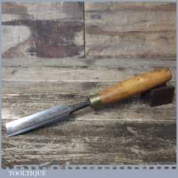 Vintage Robert Sorby Carpenter’s 1 ¼” Gouge Chisel - Sharpened Honed