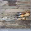 3 Vintage Cabinet Makers Beech Handled Screwdrivers - Fully Refurbished