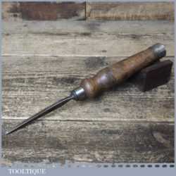 Vintage F Woodcock Carpenter’s 5/32” Cast Steel Sash Mortice Chisel