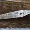 Vintage F Woodcock Carpenter’s 5/32” Cast Steel Sash Mortice Chisel