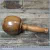 Handmade Wood Turned Old Lignum Mallet Yew Handle Boxwood Wedge