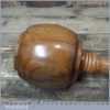 Handmade Wood Turned Old Lignum Mallet Yew Handle Boxwood Wedge