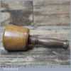 Handmade Wood Turned Old Lignum Mallet Walnut Handle Boxwood Wedge