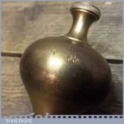 Vintage Edward Preston Number 5 Brass Plumb Bob - EP Logo Mark