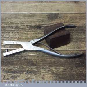 Vintage Brindley Leatherworker’s Eyelet Extracting Pliers Guide - Good Condition