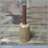 Beechwood Woodcarving Mallet 3 ½” Head Mahogany Handle - Unused