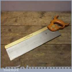 Vintage A.T. Murray (Alex Tweedie) Manchester (1900-1914) 14” Brass Back Bench Saw