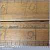 Antique Drapers Aston & Mander Boxwood Brass 24" Square Folding Ruler