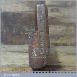 Antique E Blaby 3/4” Hollowing Beechwood Moulding Plane - Unrecorded Maker
