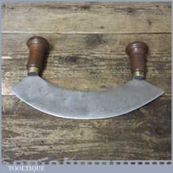 Antique Kitchenalia Chef's Half-Moon Herb Chopper Mincer Cutter - Good Condition