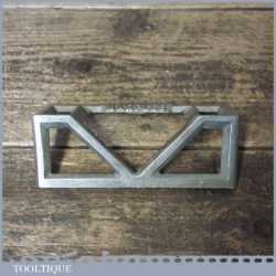 Vintage W Marples & Sons 5 ¾” Nickel Plated Mitre Template - Good Condition