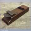 Antique Wooden Mitre Plane With Steel Sole - Old Woodworking Tool