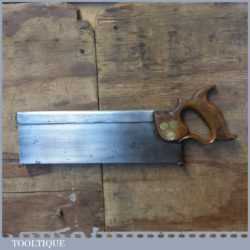 Early Vintage Ward & Payne 12” Steel Back Tenon Saw 13” TPI - Sharpened Refurbished