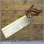 Vintage Henry Disston Philadelphia USA 12” Brass Back Tenon Saw