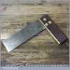 Vintage Carpenters 6” Rosewood Brass try Square - Good Condition