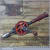 Vintage German Double Pinion Egg Beater Hand Drill With Bit Container