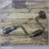 Vintage W. Marples & Sons Carpenter’s Brace 10” Swing - Refurbished
