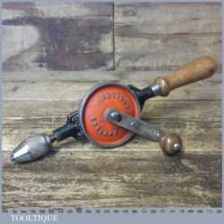 Vintage Stanley No: 803 Double Pinion Egg Beater Hand Drill