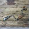 Vintage English Carpenter’s Brace Beech Handles 8” Swing - Fully Refurbished