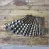 Vintage Set 16 No Double Spur Screw Auger Bits 1/4” – 1 7/16” Sharpened