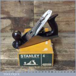Vintage Boxed Stanley England No: 4 Smoothing Plane - Fully Refurbished