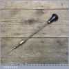 Antique Ebony And Brass Archimedes Drill With Unusual Twisted Rod Thread